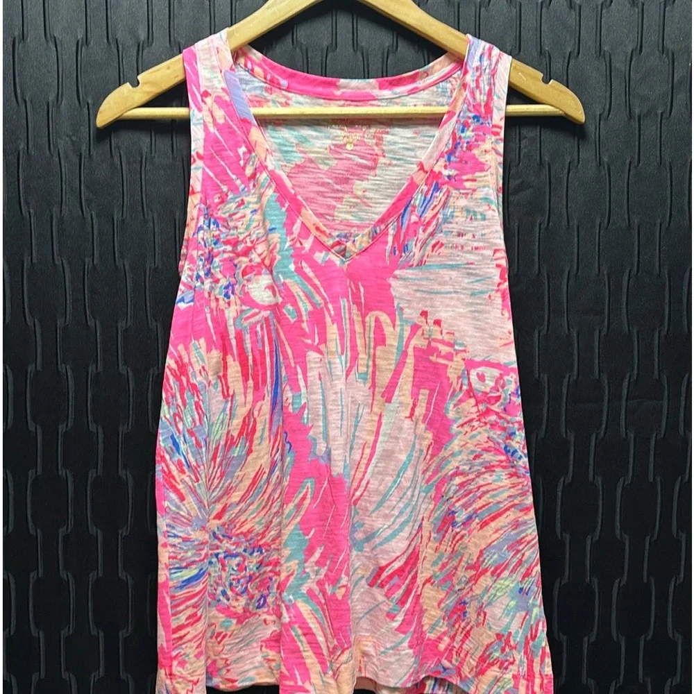 Lilly Pulitzer Jaylynne Racerback Sleeveless Size S Top - Picture 8 of 9